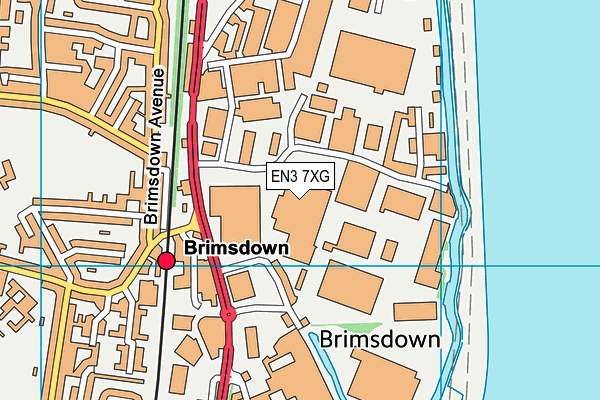EN3 7XG map - OS VectorMap District (Ordnance Survey) EN3 7XG map - OS VectorMap District (Ordnance Survey)
