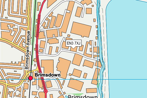 EN3 7XJ map - OS VectorMap District (Ordnance Survey) EN3 7XJ map - OS VectorMap District (Ordnance Survey)