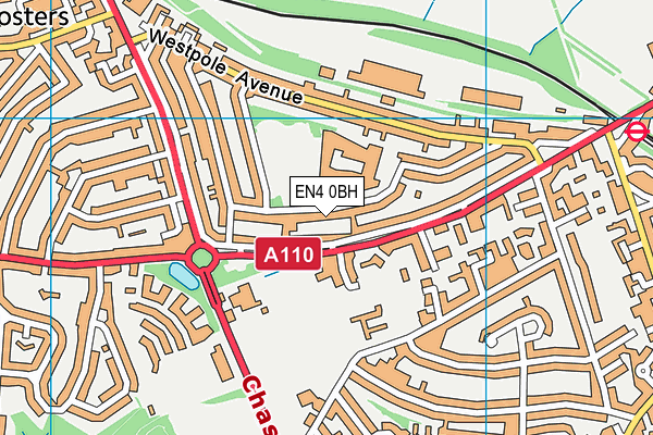 EN4 0BH map - OS VectorMap District (Ordnance Survey) EN4 0BH map - OS VectorMap District (Ordnance Survey)