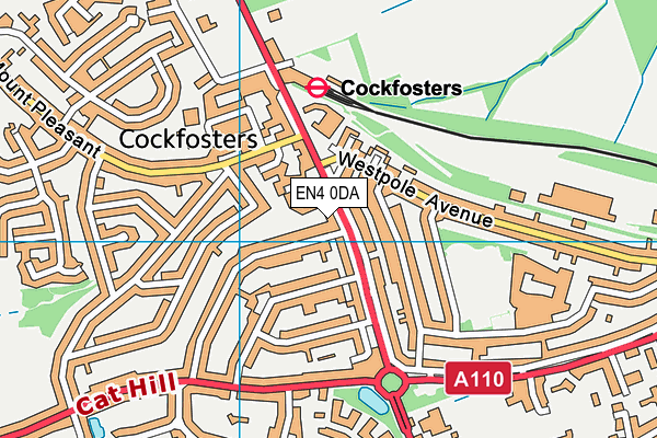 EN4 0DA map - OS VectorMap District (Ordnance Survey) EN4 0DA map - OS VectorMap District (Ordnance Survey)