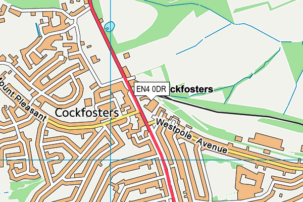 EN4 0DR map - OS VectorMap District (Ordnance Survey) EN4 0DR map - OS VectorMap District (Ordnance Survey)