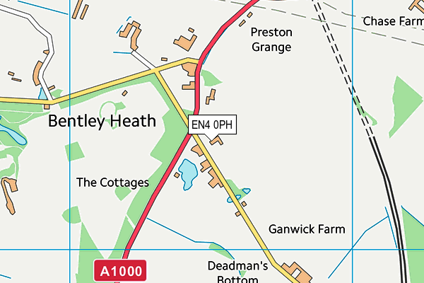 EN4 0PH map - OS VectorMap District (Ordnance Survey) EN4 0PH map - OS VectorMap District (Ordnance Survey)