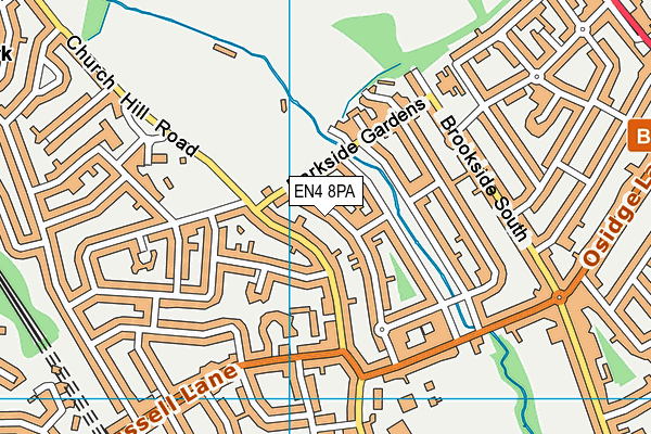 EN4 8PA map - OS VectorMap District (Ordnance Survey) EN4 8PA map - OS VectorMap District (Ordnance Survey)