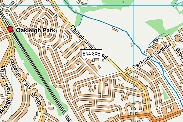 EN4 8XE map - OS VectorMap District (Ordnance Survey) EN4 8XE map - OS VectorMap District (Ordnance Survey)