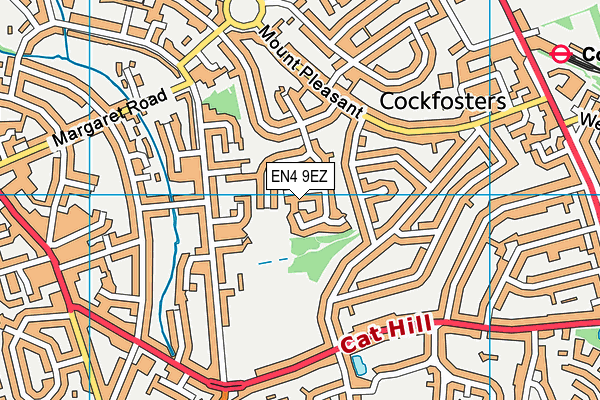 EN4 9EZ map - OS VectorMap District (Ordnance Survey) EN4 9EZ map - OS VectorMap District (Ordnance Survey)