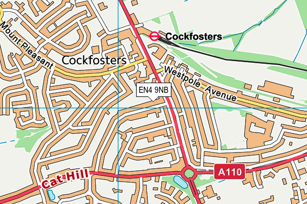 EN4 9NB map - OS VectorMap District (Ordnance Survey) EN4 9NB map - OS VectorMap District (Ordnance Survey)