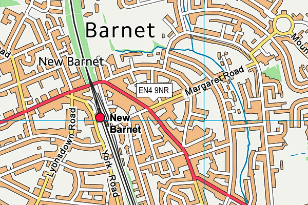 EN4 9NR map - OS VectorMap District (Ordnance Survey) EN4 9NR map - OS VectorMap District (Ordnance Survey)