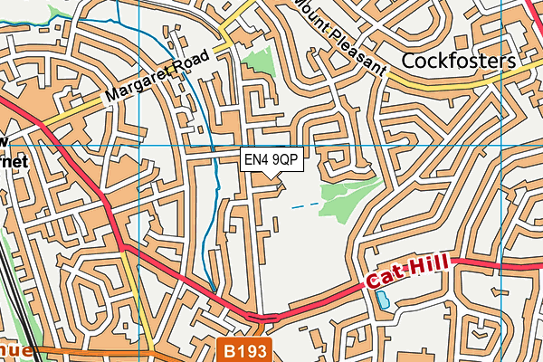 EN4 9QP map - OS VectorMap District (Ordnance Survey) EN4 9QP map - OS VectorMap District (Ordnance Survey)