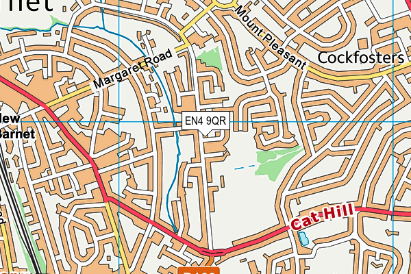 EN4 9QR map - OS VectorMap District (Ordnance Survey) EN4 9QR map - OS VectorMap District (Ordnance Survey)