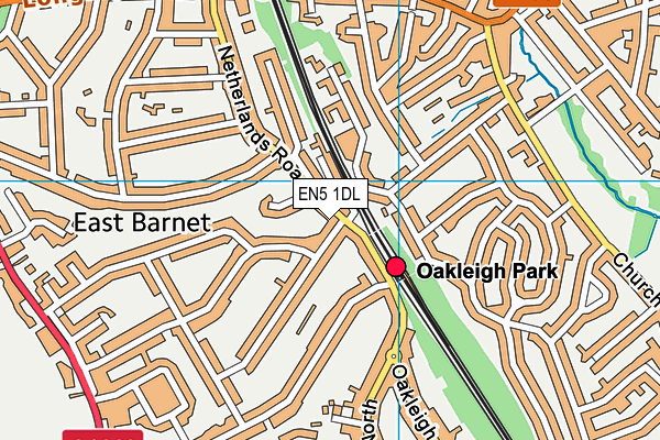 EN5 1DL map - OS VectorMap District (Ordnance Survey) EN5 1DL map - OS VectorMap District (Ordnance Survey)