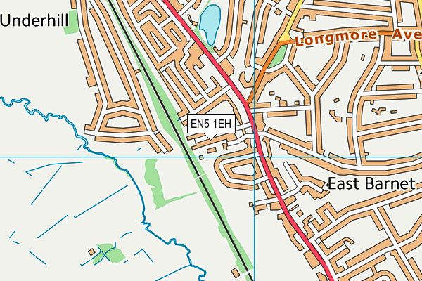 EN5 1EH map - OS VectorMap District (Ordnance Survey) EN5 1EH map - OS VectorMap District (Ordnance Survey)