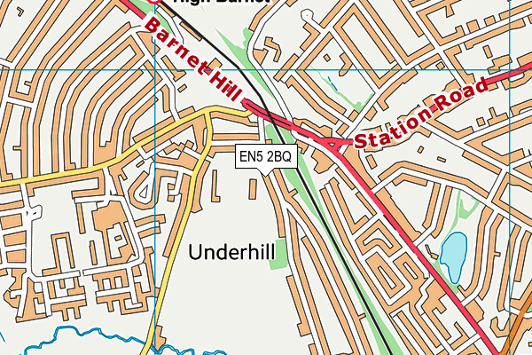 EN5 2BQ map - OS VectorMap District (Ordnance Survey) EN5 2BQ map - OS VectorMap District (Ordnance Survey)