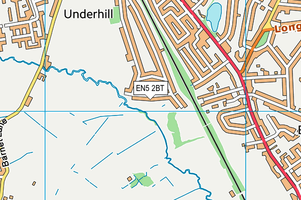 EN5 2BT map - OS VectorMap District (Ordnance Survey) EN5 2BT map - OS VectorMap District (Ordnance Survey)