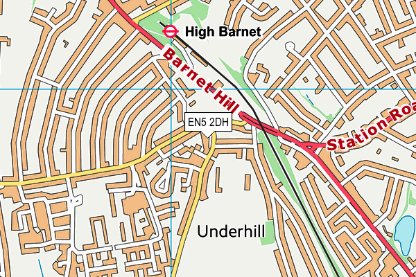 EN5 2DH map - OS VectorMap District (Ordnance Survey) EN5 2DH map - OS VectorMap District (Ordnance Survey)