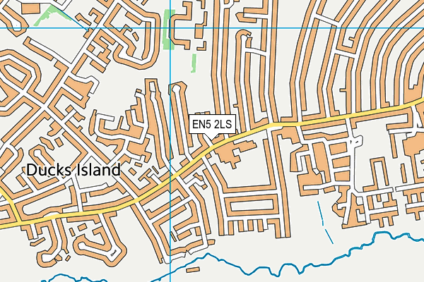 EN5 2LS map - OS VectorMap District (Ordnance Survey) EN5 2LS map - OS VectorMap District (Ordnance Survey)