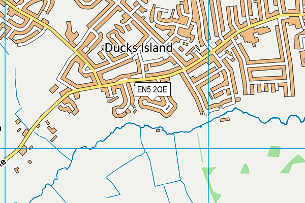 EN5 2QE map - OS VectorMap District (Ordnance Survey) EN5 2QE map - OS VectorMap District (Ordnance Survey)