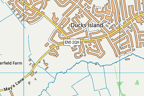 EN5 2QH map - OS VectorMap District (Ordnance Survey) EN5 2QH map - OS VectorMap District (Ordnance Survey)