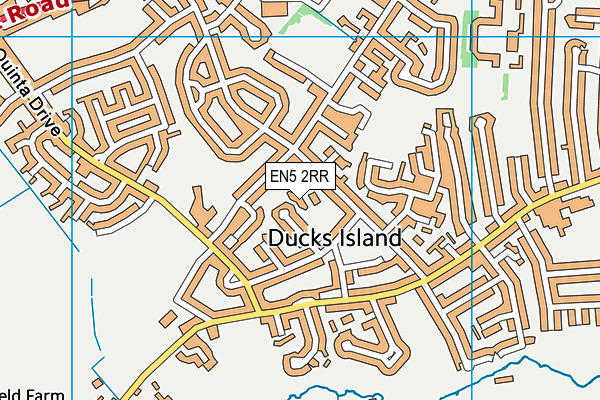 EN5 2RR map - OS VectorMap District (Ordnance Survey) EN5 2RR map - OS VectorMap District (Ordnance Survey)