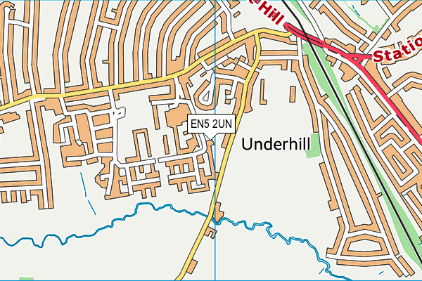 EN5 2UN map - OS VectorMap District (Ordnance Survey) EN5 2UN map - OS VectorMap District (Ordnance Survey)