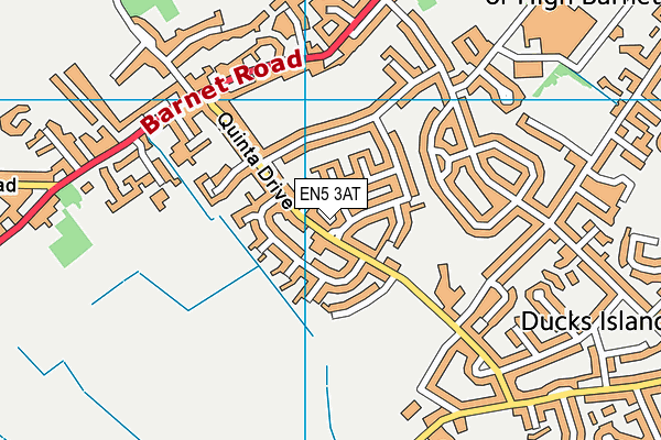 EN5 3AT map - OS VectorMap District (Ordnance Survey) EN5 3AT map - OS VectorMap District (Ordnance Survey)