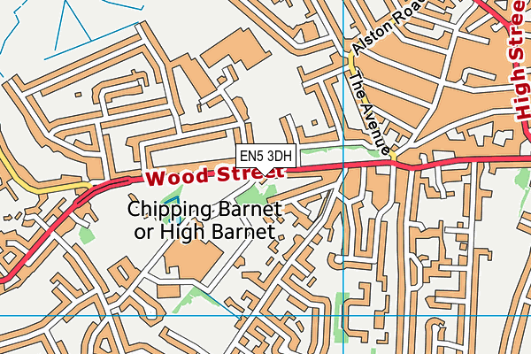 EN5 3DH map - OS VectorMap District (Ordnance Survey) EN5 3DH map - OS VectorMap District (Ordnance Survey)