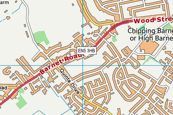 EN5 3HB map - OS VectorMap District (Ordnance Survey) EN5 3HB map - OS VectorMap District (Ordnance Survey)