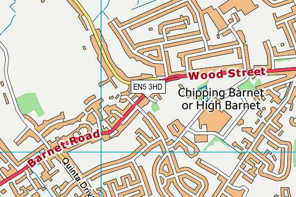 EN5 3HD map - OS VectorMap District (Ordnance Survey) EN5 3HD map - OS VectorMap District (Ordnance Survey)