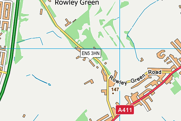 EN5 3HN map - OS VectorMap District (Ordnance Survey) EN5 3HN map - OS VectorMap District (Ordnance Survey)