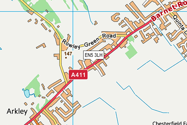 EN5 3LH map - OS VectorMap District (Ordnance Survey) EN5 3LH map - OS VectorMap District (Ordnance Survey)