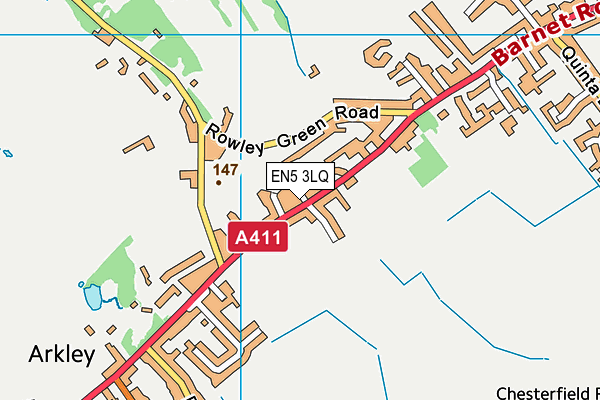 EN5 3LQ map - OS VectorMap District (Ordnance Survey) EN5 3LQ map - OS VectorMap District (Ordnance Survey)