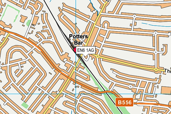 EN6 1AG map - OS VectorMap District (Ordnance Survey) EN6 1AG map - OS VectorMap District (Ordnance Survey)