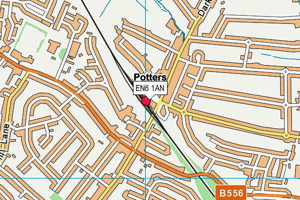 EN6 1AN map - OS VectorMap District (Ordnance Survey) EN6 1AN map - OS VectorMap District (Ordnance Survey)