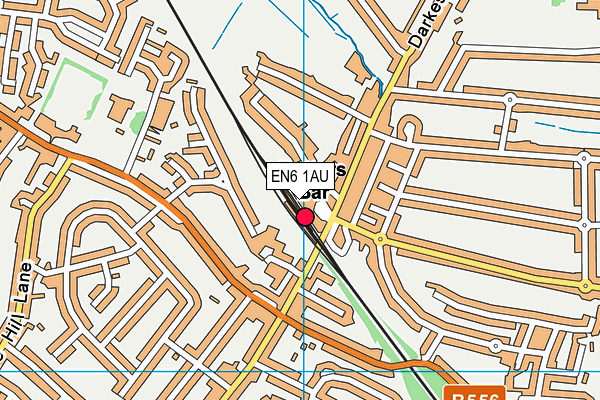 EN6 1AU map - OS VectorMap District (Ordnance Survey) EN6 1AU map - OS VectorMap District (Ordnance Survey)