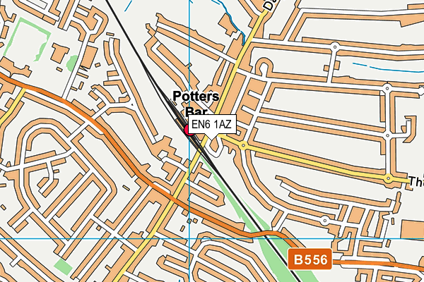EN6 1AZ map - OS VectorMap District (Ordnance Survey) EN6 1AZ map - OS VectorMap District (Ordnance Survey)