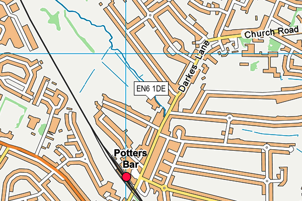 EN6 1DE map - OS VectorMap District (Ordnance Survey) EN6 1DE map - OS VectorMap District (Ordnance Survey)