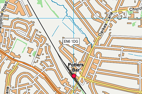 EN6 1DG map - OS VectorMap District (Ordnance Survey) EN6 1DG map - OS VectorMap District (Ordnance Survey)
