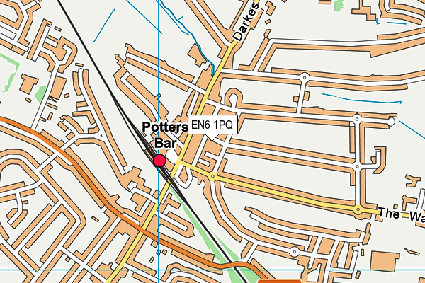 EN6 1PQ map - OS VectorMap District (Ordnance Survey) EN6 1PQ map - OS VectorMap District (Ordnance Survey)