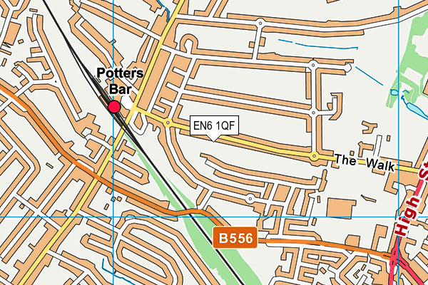 EN6 1QF map - OS VectorMap District (Ordnance Survey) EN6 1QF map - OS VectorMap District (Ordnance Survey)