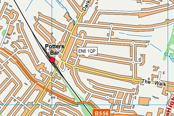 EN6 1QP map - OS VectorMap District (Ordnance Survey) EN6 1QP map - OS VectorMap District (Ordnance Survey)