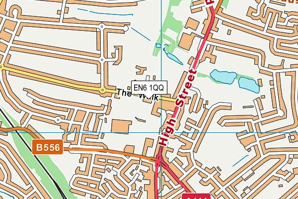 EN6 1QQ map - OS VectorMap District (Ordnance Survey) EN6 1QQ map - OS VectorMap District (Ordnance Survey)