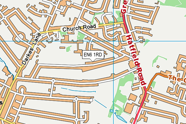 EN6 1RD map - OS VectorMap District (Ordnance Survey) EN6 1RD map - OS VectorMap District (Ordnance Survey)