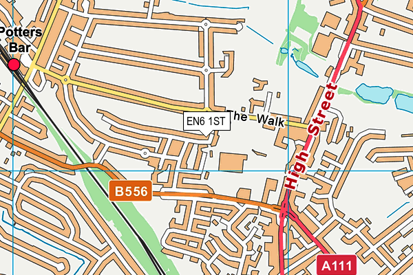 EN6 1ST map - OS VectorMap District (Ordnance Survey) EN6 1ST map - OS VectorMap District (Ordnance Survey)