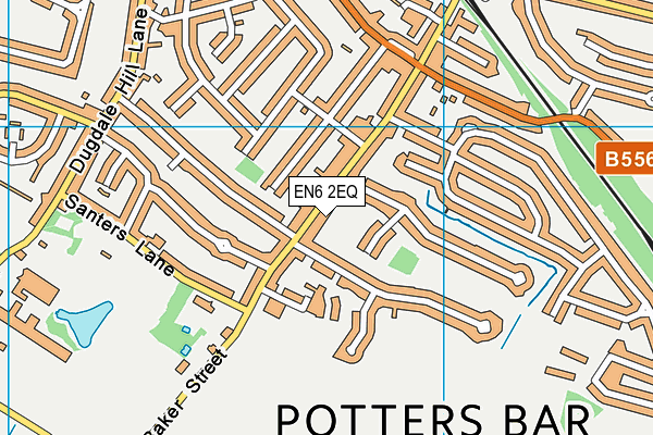 EN6 2EQ map - OS VectorMap District (Ordnance Survey) EN6 2EQ map - OS VectorMap District (Ordnance Survey)