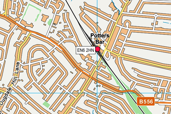 EN6 2HN map - OS VectorMap District (Ordnance Survey) EN6 2HN map - OS VectorMap District (Ordnance Survey)