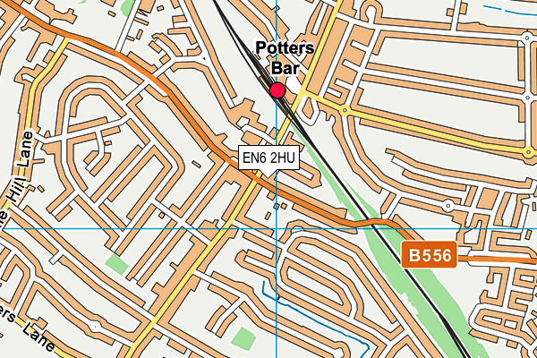 EN6 2HU map - OS VectorMap District (Ordnance Survey) EN6 2HU map - OS VectorMap District (Ordnance Survey)