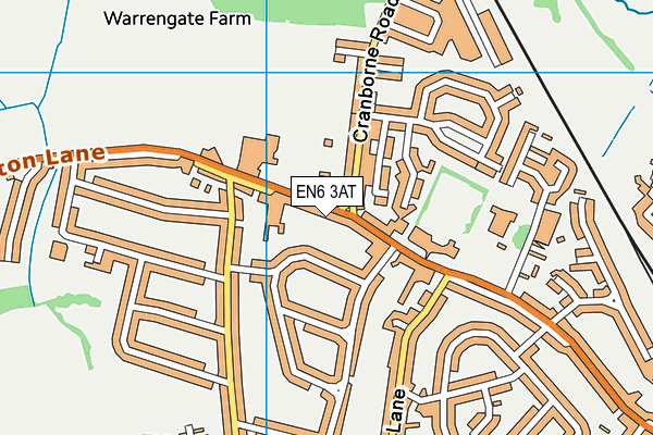 EN6 3AT map - OS VectorMap District (Ordnance Survey) EN6 3AT map - OS VectorMap District (Ordnance Survey)