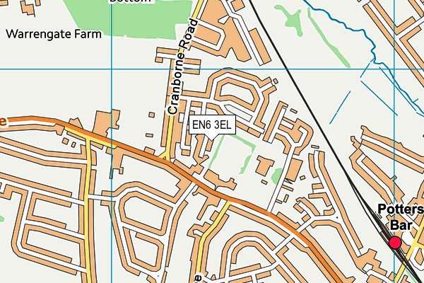 EN6 3EL map - OS VectorMap District (Ordnance Survey) EN6 3EL map - OS VectorMap District (Ordnance Survey)