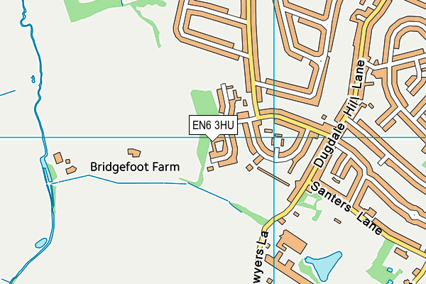 EN6 3HU map - OS VectorMap District (Ordnance Survey) EN6 3HU map - OS VectorMap District (Ordnance Survey)