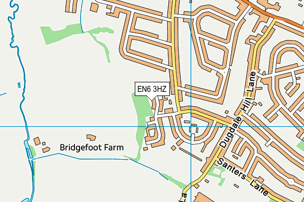 EN6 3HZ map - OS VectorMap District (Ordnance Survey) EN6 3HZ map - OS VectorMap District (Ordnance Survey)
