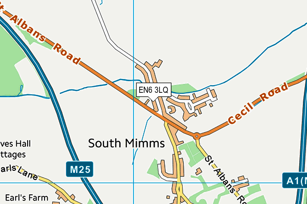 EN6 3LQ map - OS VectorMap District (Ordnance Survey) EN6 3LQ map - OS VectorMap District (Ordnance Survey)